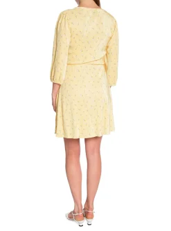 NEO NOIR DRESS LEXIE FLORAL LIGHT YELLOW