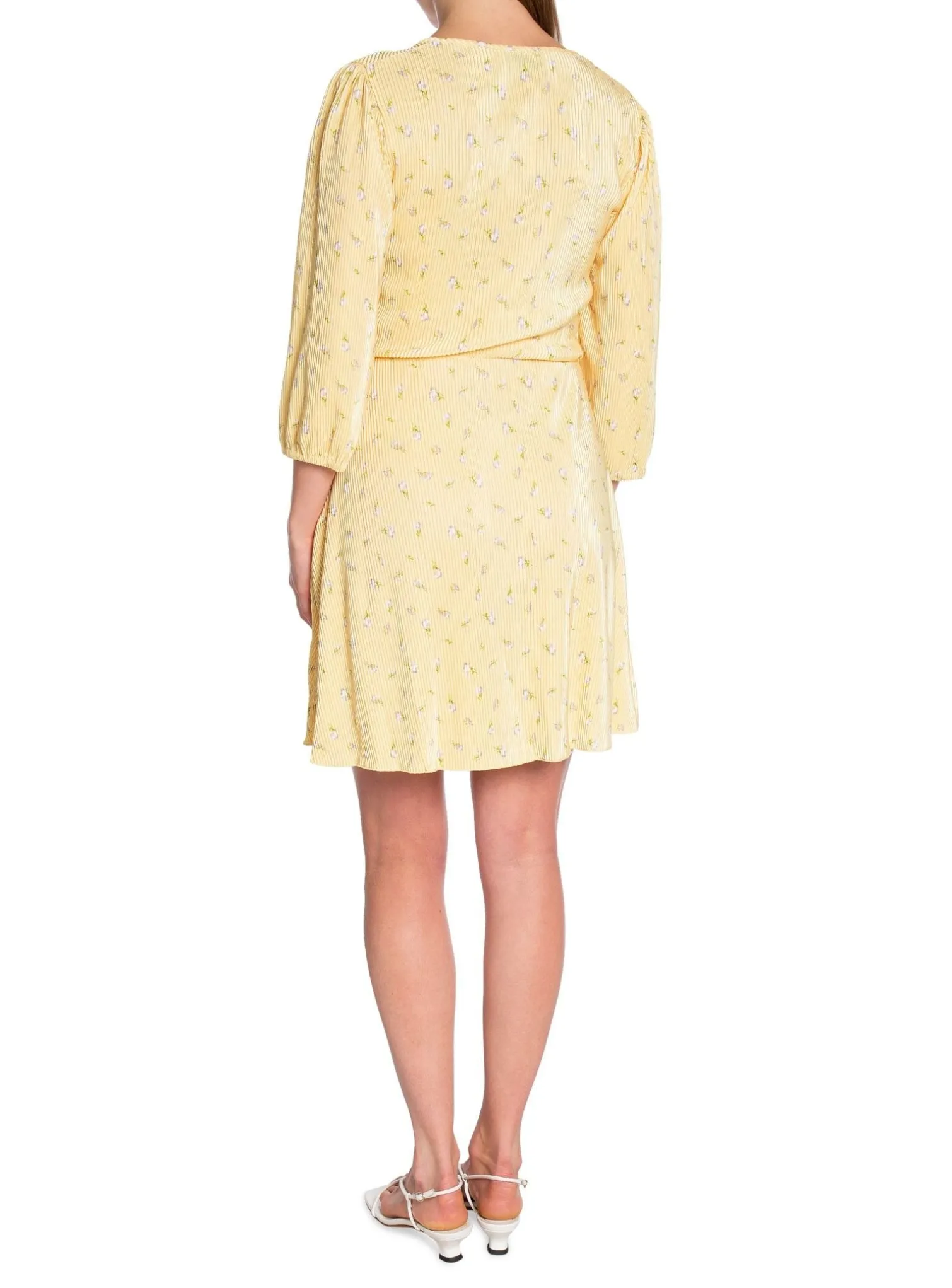 NEO NOIR DRESS LEXIE FLORAL LIGHT YELLOW