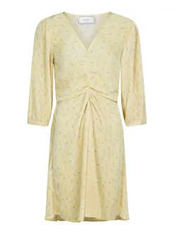NEO NOIR DRESS LEXIE FLORAL LIGHT YELLOW