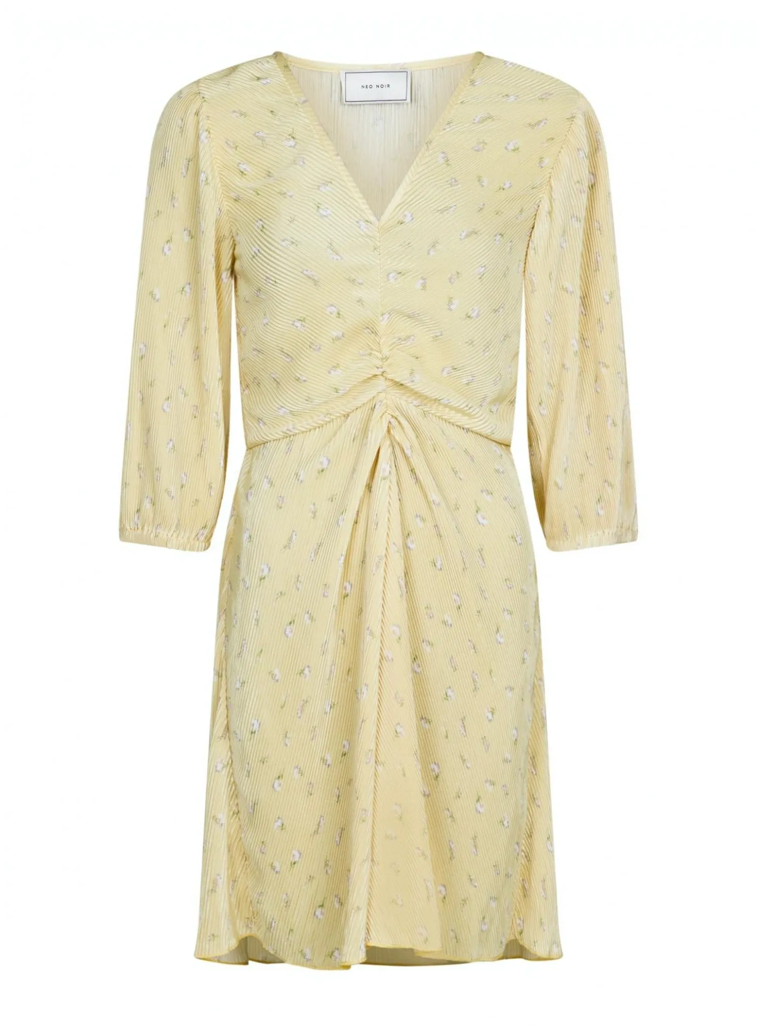 NEO NOIR DRESS LEXIE FLORAL LIGHT YELLOW