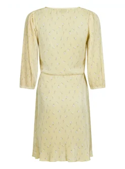NEO NOIR DRESS LEXIE FLORAL LIGHT YELLOW