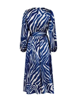 NEO NOIR DRESS LOUISE WAVE LINE BLUE