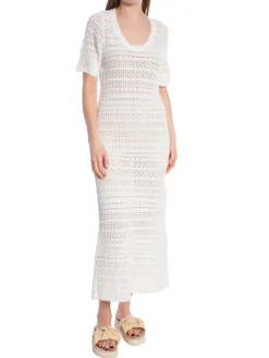 NEO NOIR DRESS MEIKO KNIT OFF WHITE