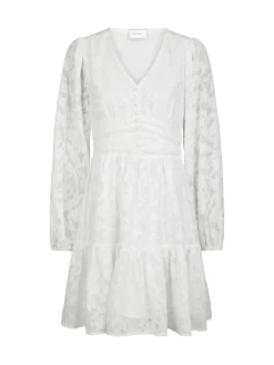 NEO NOIR DRESS RIHANA BURNOUT WHITE