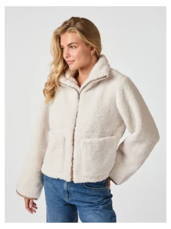 NEO NOIR JACKET EFFA TEDDY IVORY