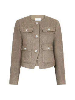 NEO NOIR JACKET HOLLY STRUCTURE WARM GREY