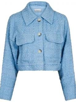 NEO NOIR JACKET SHERRY BOUCLE LIGHT BLUE