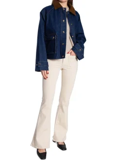 NEO NOIR JACKET VISTA DENIM CORD BLUE