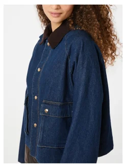 NEO NOIR JACKET VISTA DENIM CORD BLUE