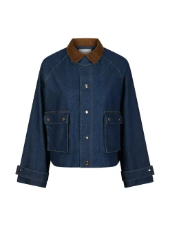NEO NOIR JACKET VISTA DENIM CORD BLUE