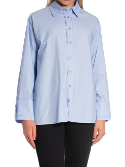 NEO NOIR SHIRT HEATHER POPLIN LIGHT BLUE