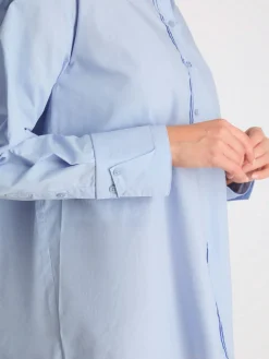 NEO NOIR SHIRT HEATHER POPLIN LIGHT BLUE