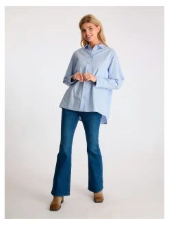 NEO NOIR SHIRT HEATHER POPLIN LIGHT BLUE
