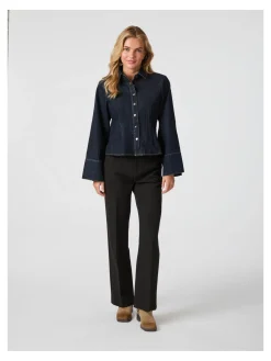 NEO NOIR SHIRT ROSA DENIM DARK BLUE