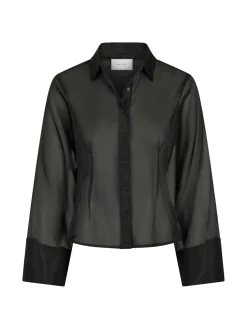 NEO NOIR SHIRT ROSA ORGANZA BLACK