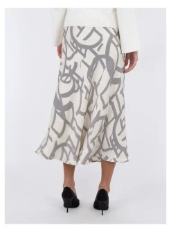 NEO NOIR SKIRT BOVARY LINE SHAPES OFF WHITE