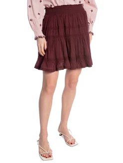 NEO NOIR SKIRT CALLIA BURGUNDY