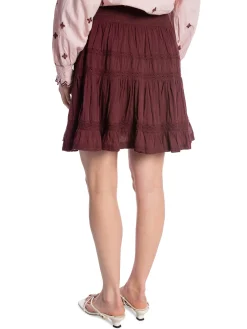 NEO NOIR SKIRT CALLIA BURGUNDY