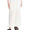 NEO NOIR SKIRT COMO CROCHET KNIT OFF WHITE