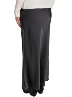 NEO NOIR SKIRT VICKY HEAVY SATEEN STEEL GREY