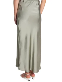 NEO NOIR SKIRT VICKY HEAVY SATEEN SMOKE GREEN