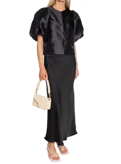 NEO NOIR SKIRT VICKY HEAVY SATEEN BLACK