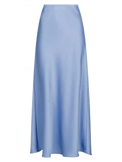 NEO NOIR SKIRT VICKY HEAVY SATEEN SMOKE BLUE