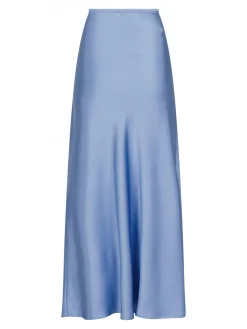 NEO NOIR SKIRT VICKY HEAVY SATEEN SMOKE BLUE