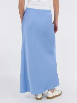 NEO NOIR SKIRT VICKY HEAVY SATEEN SMOKE BLUE