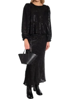 NEO NOIR SKIRT VICKY SEQUINS BLACK