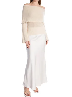 NEO NOIR SKIRT VISO HEAVY SATEEN PEARL
