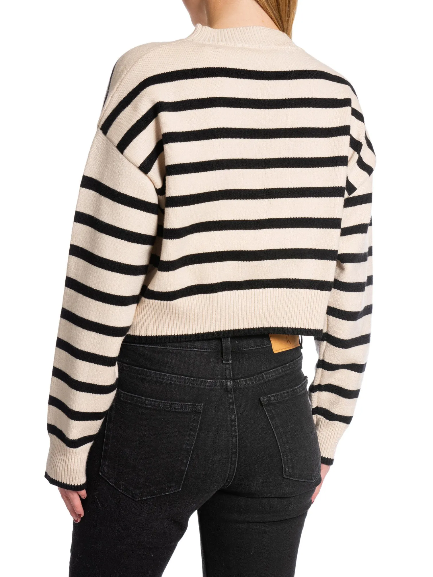 NEO NOIR SWEATER REBEKKA STRIPE SAND