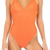 NEO NOIR SWIMSUIT SKIN SHELL TANGERINE
