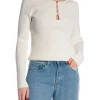 NEO NOIR TOP CARLTON KNIT OFF WHITE