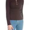 NEO NOIR TOP CARLTON KNIT BROWN