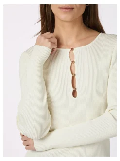 NEO NOIR TOP CARLTON KNIT OFF WHITE