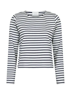 NEO NOIR TOP CLAUDIO STRIPE NAVY