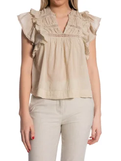 NEO NOIR TOP JAYLA S VOILE SAND