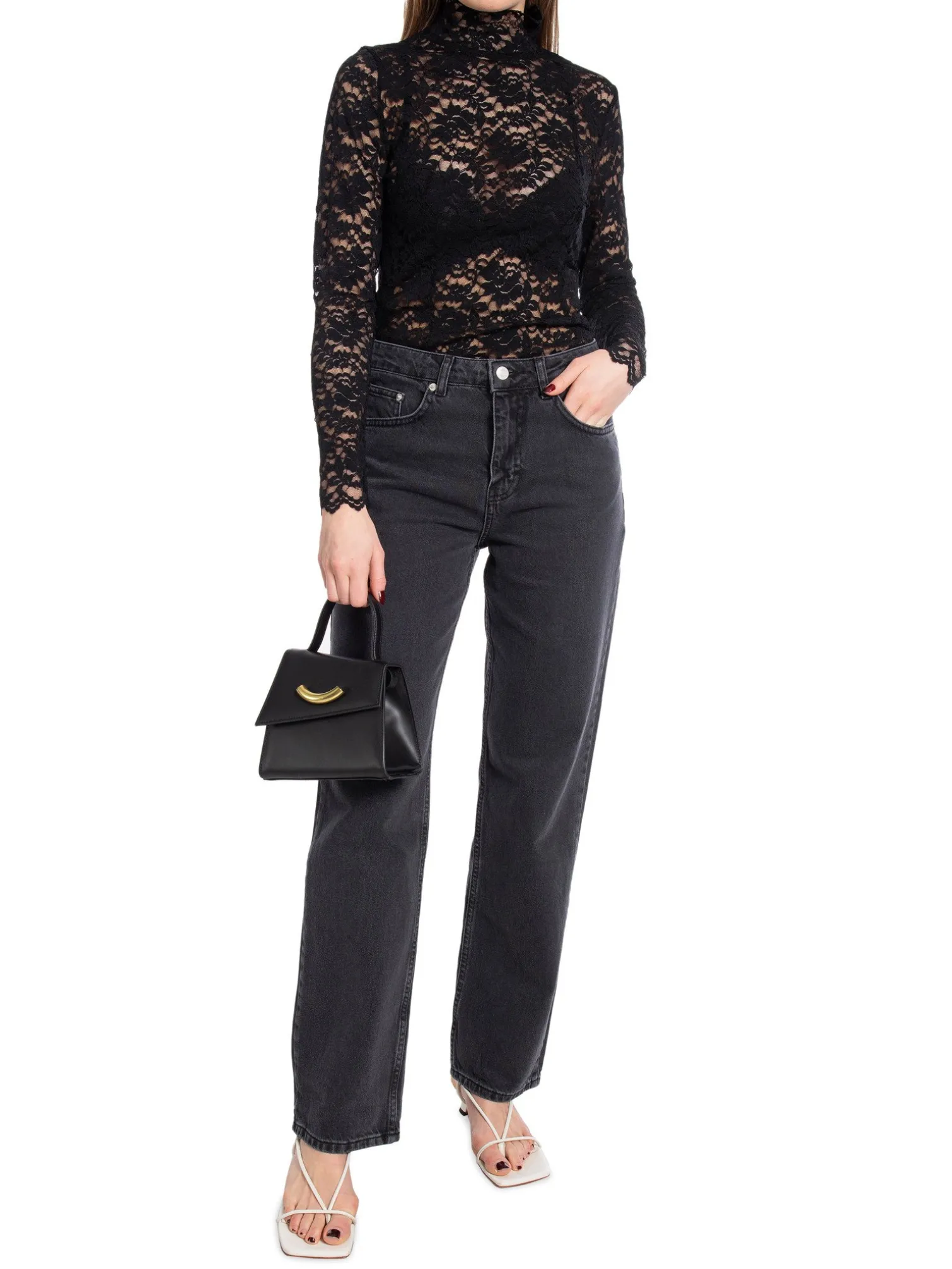 NEO NOIR TOP LIZA LACEFL BLACK
