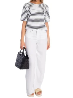 NEO NOIR TOP SIANIE STRIPE NAVY