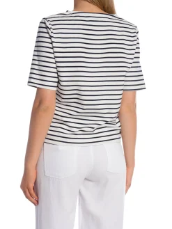 NEO NOIR TOP SIANIE STRIPE NAVY