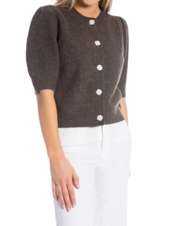 NEO NOIR TOP TRUDY KNIT BROWN MELANGE