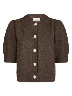 NEO NOIR TOP TRUDY KNIT  BROWN MELANGE