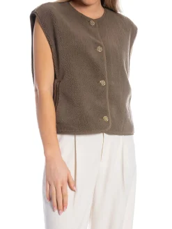 NEO NOIR VEST MARIKO TEDDY TAUPE