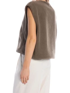 NEO NOIR VEST MARIKO TEDDY TAUPE