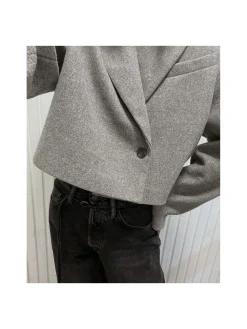 NORR BLAZER BADINE SHORT GREY MELANGE