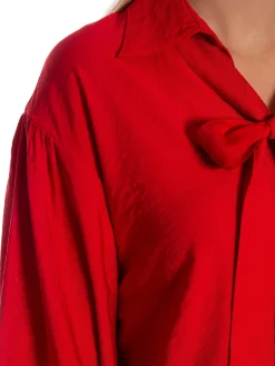 NORR BLOUSE BAMBO LS RED