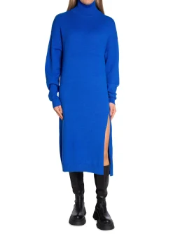 NORR DRESS LINDSAY KNIT BLUE