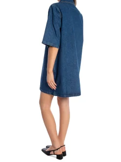 NORR DRESS NINNI DENIM MEDIUM BLUE DENIM