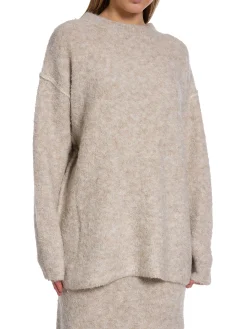 NORR TOP FILINE KNIT LIGHT BEIGE